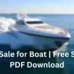Bill of Sale for Boat